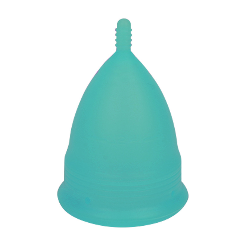 2PCS Reusable Medical Grade Silicone Menstrual Cup(XS Size) & 2PCS Matching Sterilizer Box - Microwave Safe Disinfector Case, Heat Resistant 130°C (Blue Set) - Image 1