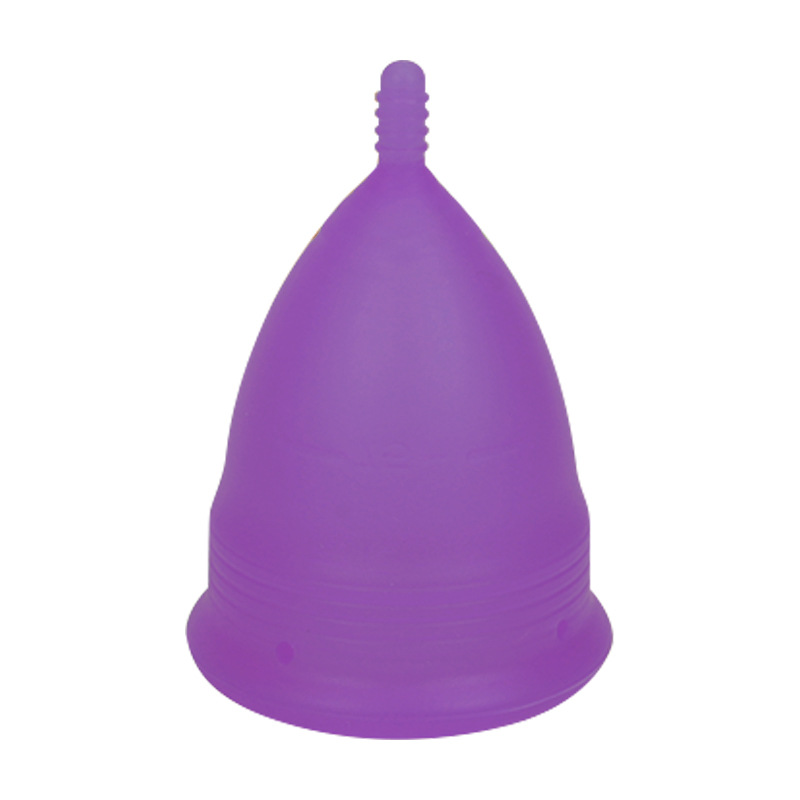2PCS Reusable Medical Grade Silicone Menstrual Cup(XS Size) & 2PCS Matching Sterilizer Box - Microwave Safe Disinfector Case, Heat Resistant 130°C (Purple Set) - Image 1