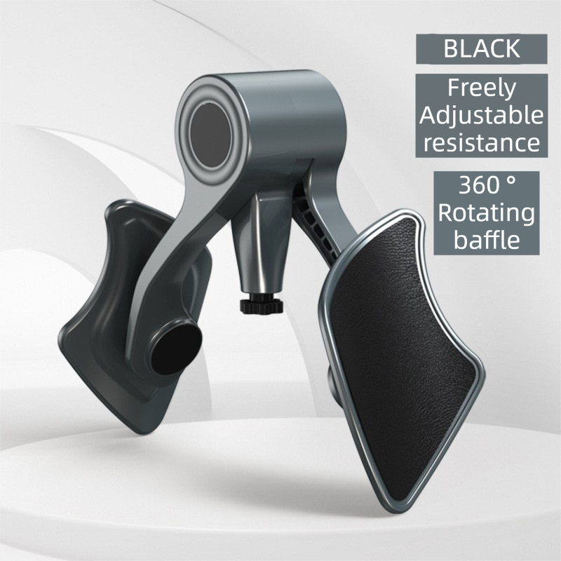 2-in-1 Black Kegel Trainer for Glute Lifting & Leg Toning - Adjustable Resistance & 360° Rotating Baffles for Postpartum Recovery & Pelvic Health - Image 1