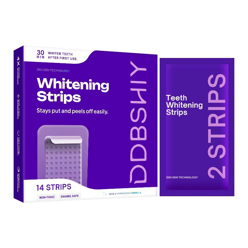 Professional Enamel-Safe Teeth Whitening Strips(12 Strips per Pack) - Antibacterial Gum Care & Deep Cleaning - Image 1