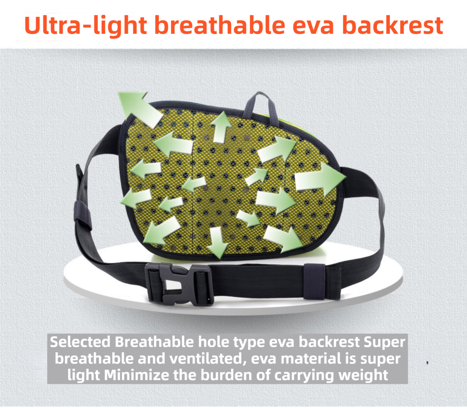 Blue Lightweight Running Waist Pack with Stable Bottle Holder - Multi-Functional Nylon Sports Fanny Pack for Marathon, Hiking, Cycling & Climbing - Image 4
