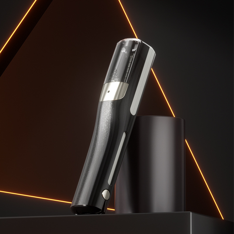 Black Cordless Automatic Split End Hair Trimmer - High-Speed Double-Sided Blade, Visible Trimming Window & Large Opening - Image 1