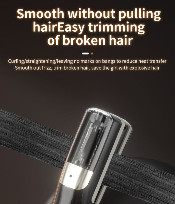 Red Cordless Automatic Split End Hair Trimmer - High-Speed Double-Sided Blade, Visible Trimming Window & Large Opening - Image 5