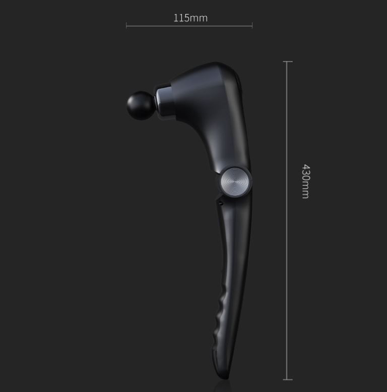 Black-Rosegold Foldable Percussion Massage Gun with Hot Cold Compress & 10 Heads - 9 Speed Levels and High Frequency Vibration Full Body Muscle Relaxer - Image 6
