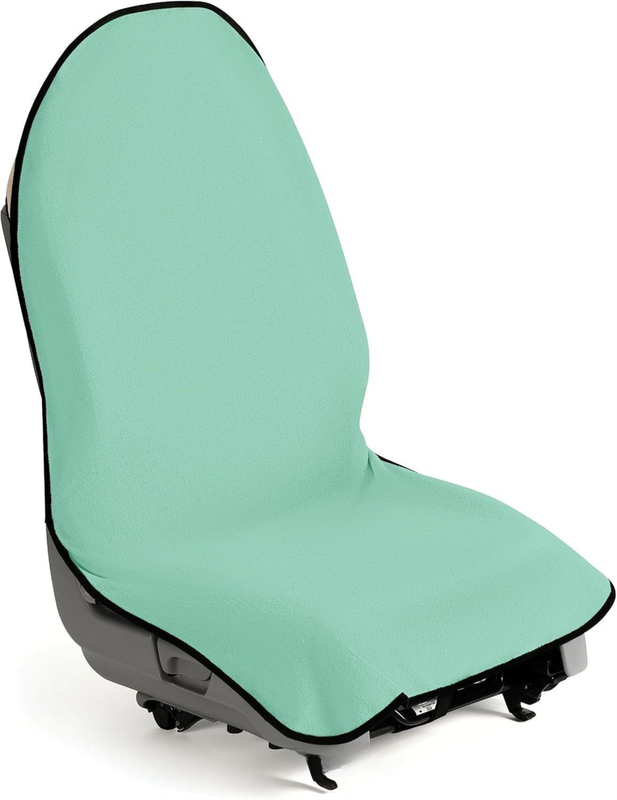 Mint Waterproof Towel Car Single Seat Cover - Universal Non-Slip Sweat-Absorbent Bucket Seat Protector for Gym Fitness and Beach - Image 1