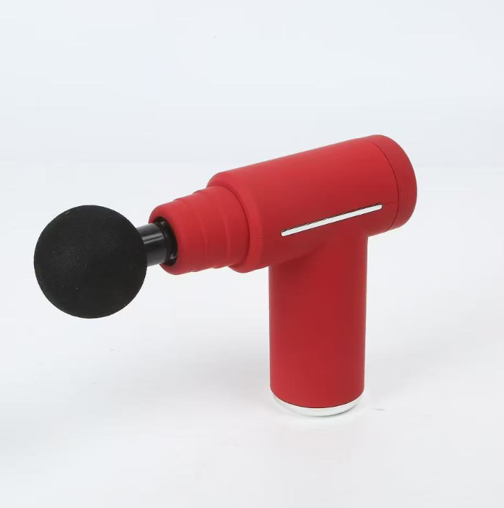 Red Lightweight Mini Hot Cold Massage Gun with 6 Heads - 6 Intensity Dual Thermal Therapy Muscle Reliever for Portable Body Recovery - Image 1