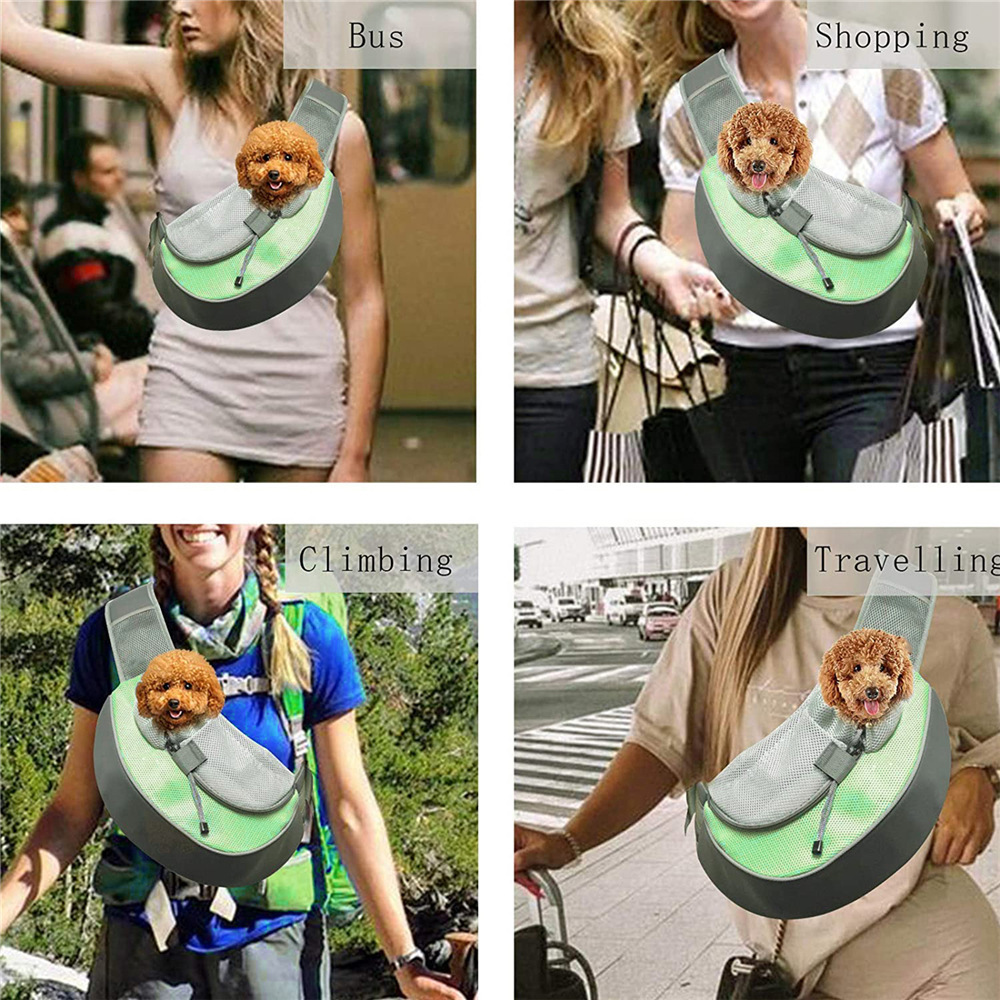 Black Hands-Free Pet Chest Carrier - Breathable Mesh Crossbody Bag for Dogs & Cats within 5KG - Image 4