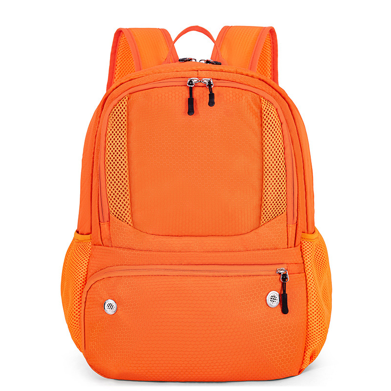 24L High-Capacity Orange Basketball Backpack with Shoe Compartment & Dedicated Ball Zone - Waterproof & Durable Oxford Training Bag - Image 1