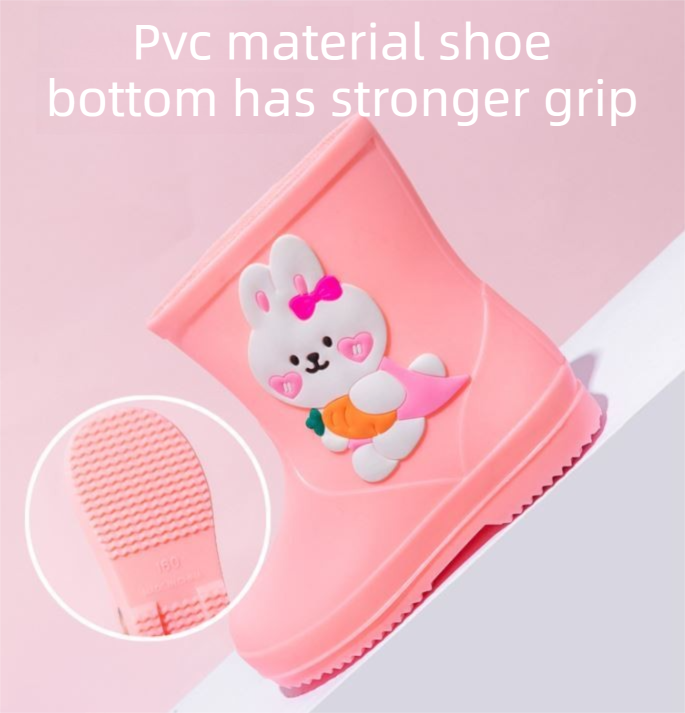 Cute Yellow Duck Kids Rain Boots with Removable Warm Cotton Liner - Waterproof Anti-Slip Toddler Wellies for Foot Length 17CM - Image 4
