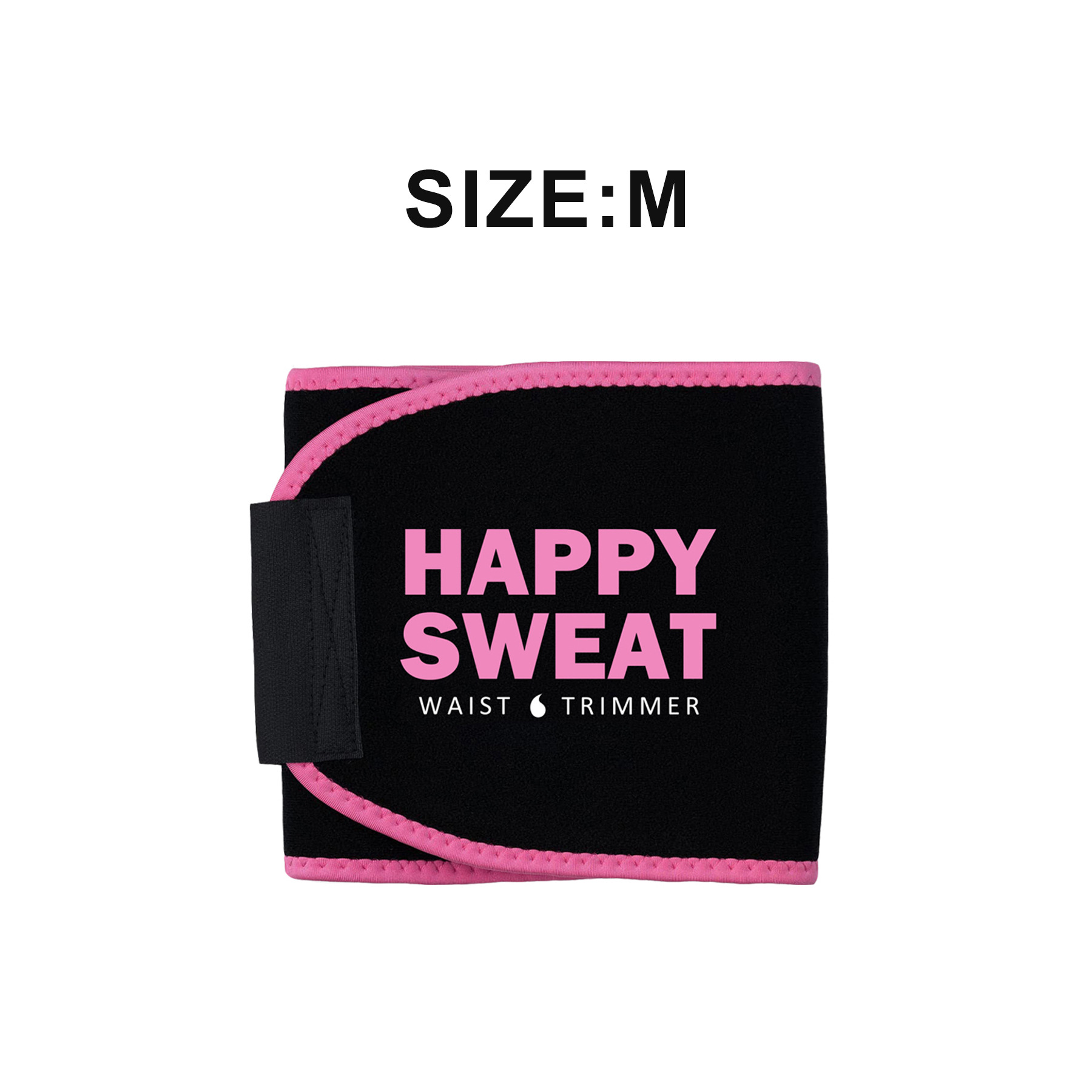 Pink Premium Seamless Waist Trimmer and Body Shaper (M Size) - Postpartum Recovery & Fitness Sweat Belt for Lumbar Support - Image 1