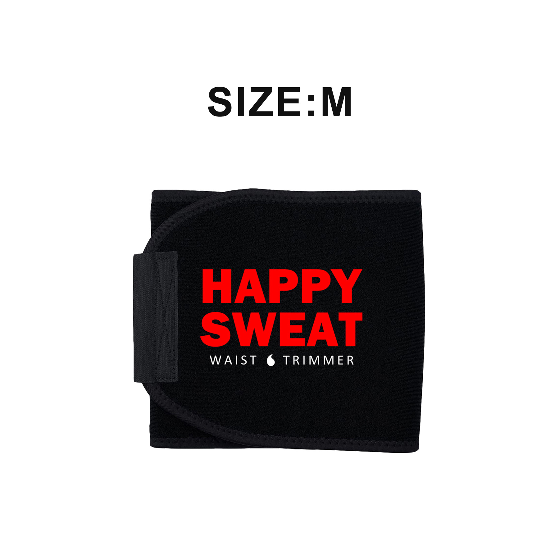 Red Premium Seamless Waist Trimmer and Body Shaper (M Size) - Postpartum Recovery & Fitness Sweat Belt for Lumbar Support - Image 1