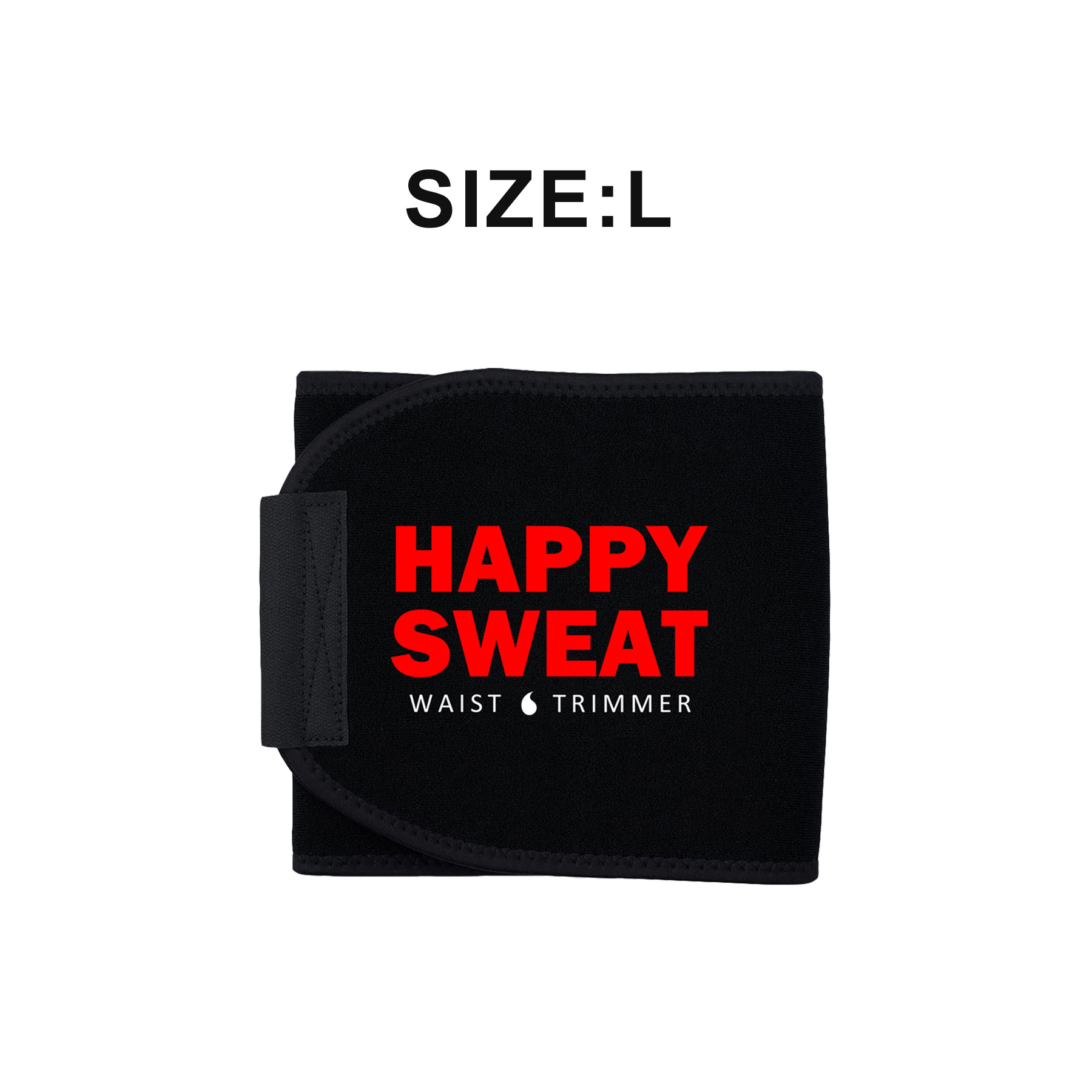 Red Premium Seamless Waist Trimmer and Body Shaper (L Size) - Postpartum Recovery & Fitness Sweat Belt for Lumbar Support - Image 1