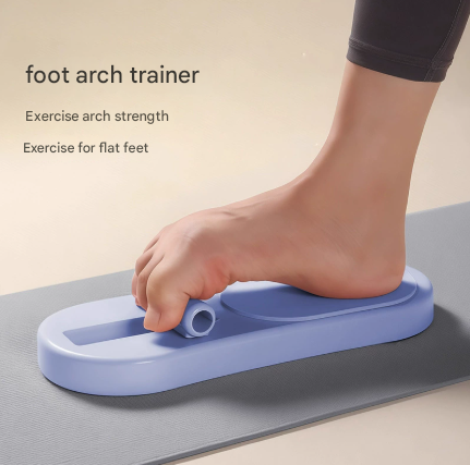 Blue Adjustable Foot Arch Trainer Toe Grip Exerciser Spring Resistance Strengthening Tool for Flat Feet & Ballet 29cm - Image 1