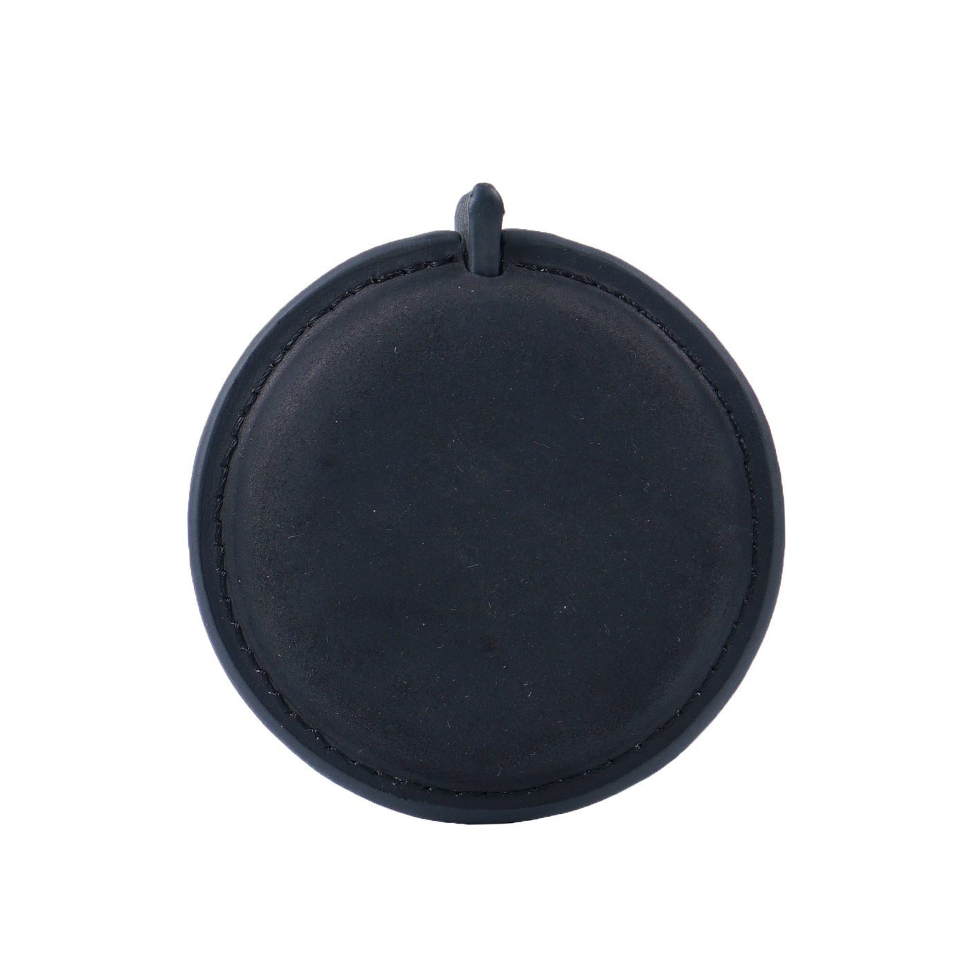 Black Handmade Crazy Horse Leather Retractable Tape Measure Keychain Dual Sided Scale 150cm/60