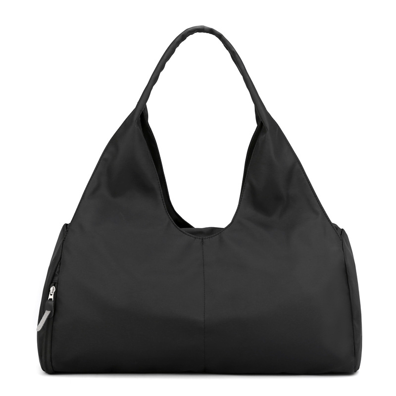 Black Large Capacity Travel Duffel Bag - Lightweight Sports Gym Bag with Dry Wet Separation for Weekend Getaways and Business Trips - Image 1