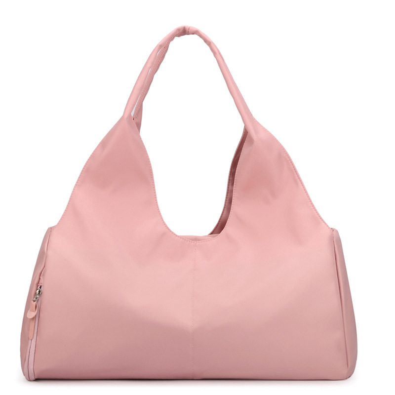 Pink Large Capacity Travel Duffel Bag - Lightweight Sports Gym Bag with Dry Wet Separation for Weekend Getaways and Business Trips - Image 1