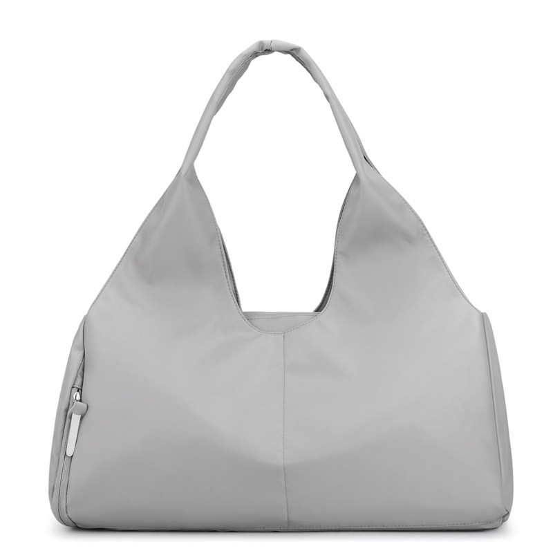 Grey Large Capacity Travel Duffel Bag - Lightweight Sports Gym Bag with Dry Wet Separation for Weekend Getaways and Business Trips - Image 1