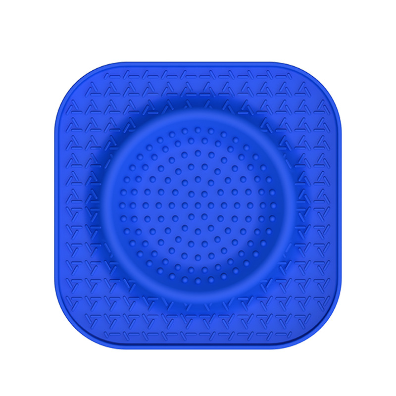 S Blue 2-Pack Premium Silicone Pet Lick Mat - Slow Feeder for Dogs and Cats with Powerful Suction Base - Anxiety Relief and Boredom Buster for Grooming and Bathing - Image 1