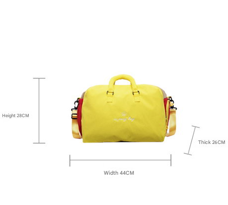 Black Color-Block Travel Bag - Large Capacity Women's Handbag for Leisure, Gym, and Weekend Trips - Versatile Shoulder & Crossbody Bag - Image 2