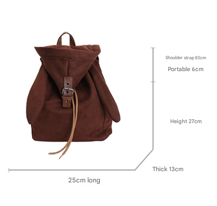 Brown Adorable Rabbit Ear Backpack - Kawaii Hooded Plush Rucksack for Girls, Cute Student Travel Daypack and School Bag Gift - Image 2
