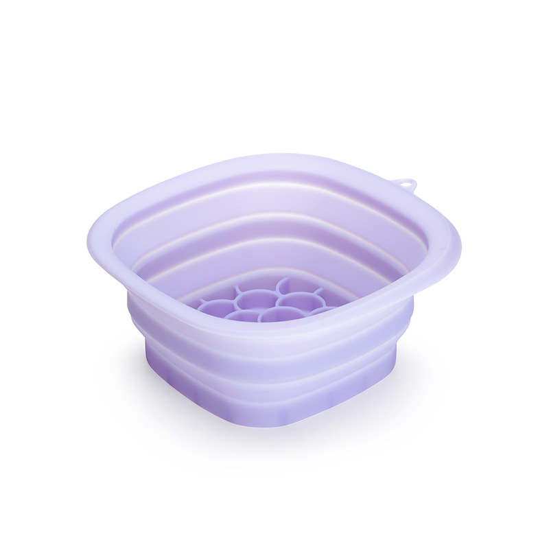 Purple Collapsible Silicone Face Ice Basin | Portable Cold Therapy and Beauty Tool | Multi-Use Facial Spa - Image 1