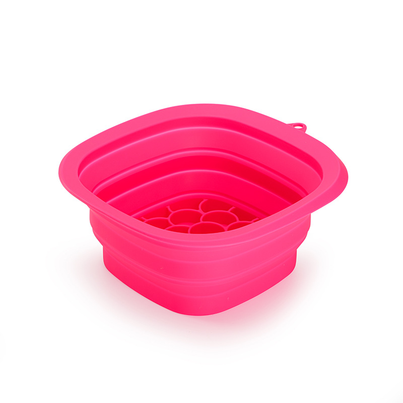 Rose Red Collapsible Silicone Face Ice Basin | Portable Cold Therapy and Beauty Tool | Multi-Use Facial Spa - Image 1