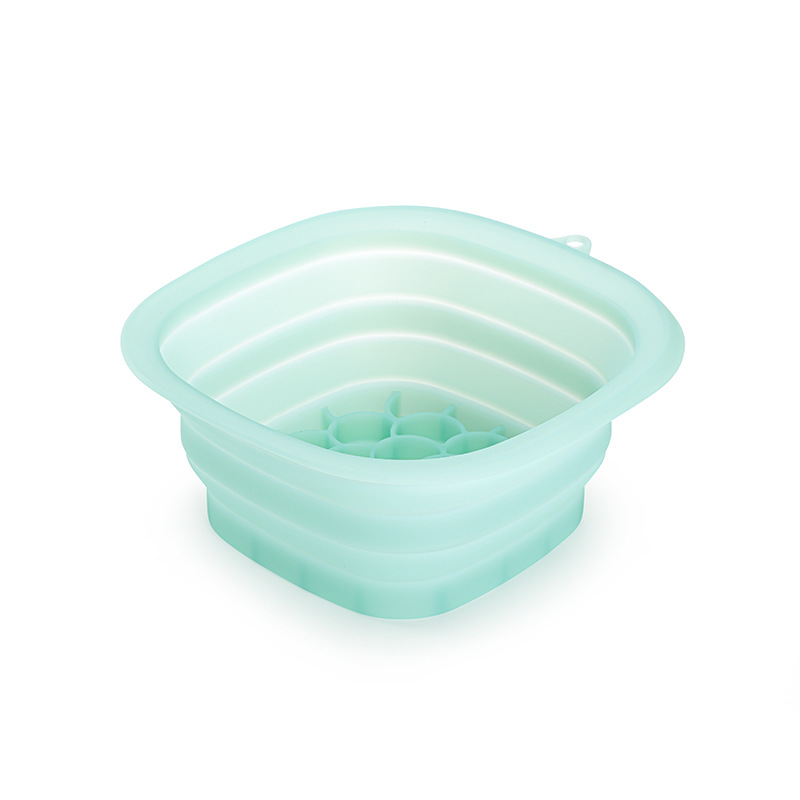 Green Collapsible Silicone Face Ice Basin | Portable Cold Therapy and Beauty Tool | Multi-Use Facial Spa - Image 1