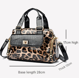 Black Luxurious Patterned Handbag | Structured Top Handle Shoulder Bag | Fashion Trend High-Gloss Tote - Image 2