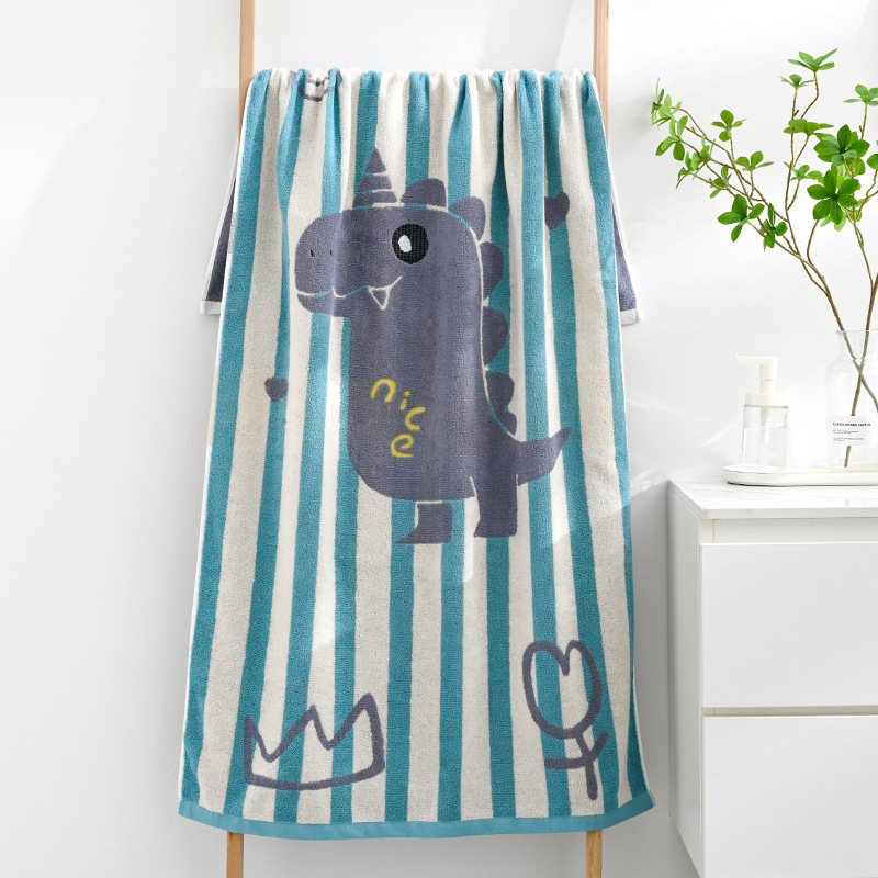 Blue Balloon Deluxe Extra Large Pure Cotton Beach & Bath Towel | Highly Absorbent, Thick 70 x 140 cm | Fun Cartoon Design - Image 1