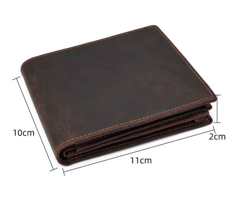 Light Brown Vrtical Stroke Men's Vintage Wallet Multi-Card Slots Large Capacity Coin Purse Casual Clutch Bag for Everyday Use - Image 2