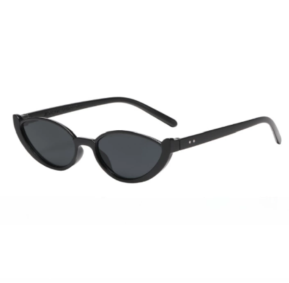 Black Frame With Black Flakes 2PCS Fashionable Cat-Eye Sunglasses for Women - Retro INS Style UV Protection Shades - Image 1