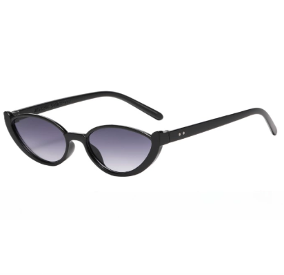 Black Frame With Grey Flakes 2PCS Fashionable Cat-Eye Sunglasses for Women - Retro INS Style UV Protection Shades - Image 1