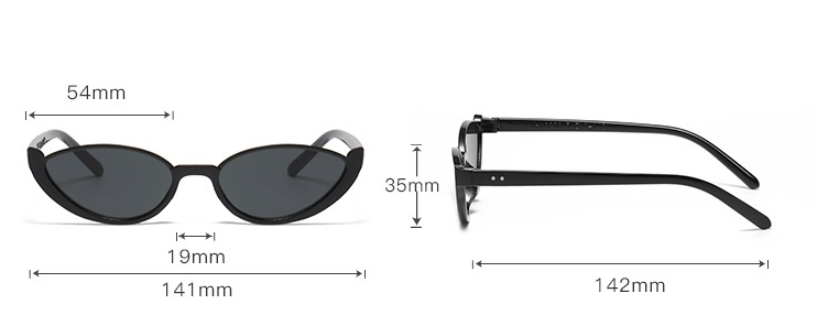 Black Frame With Grey Flakes 2PCS Fashionable Cat-Eye Sunglasses for Women - Retro INS Style UV Protection Shades - Image 2