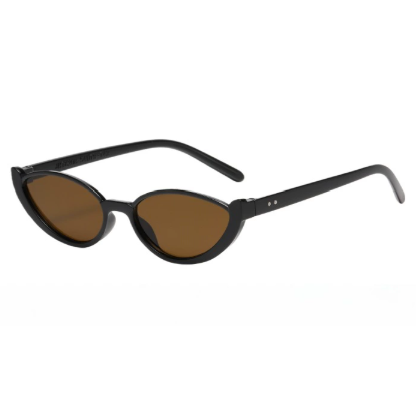 Black Frame With Tea Flakes 2PCS Fashionable Cat-Eye Sunglasses for Women - Retro INS Style UV Protection Shades - Image 1