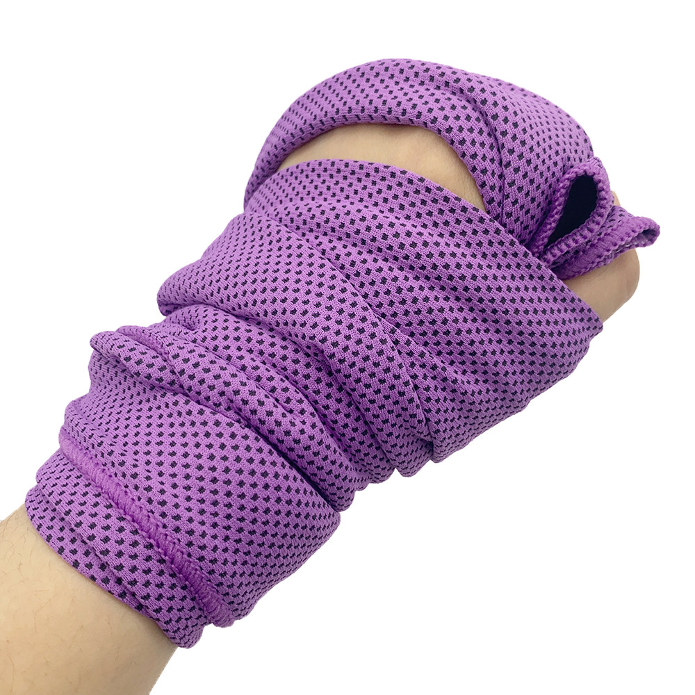 Purple 4-Piece Portable Cooling Towel Set - Quick-Dry Ice-Cool Towel for Sports, Travel, and Heat Relief - Image 1