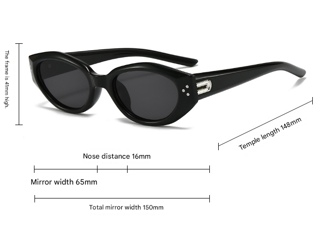 Green Retro Oval Sunglasses for Women | Face-Slimming High-End Design | Ultra-Light UV Protection 3-Piece Set - Image 2