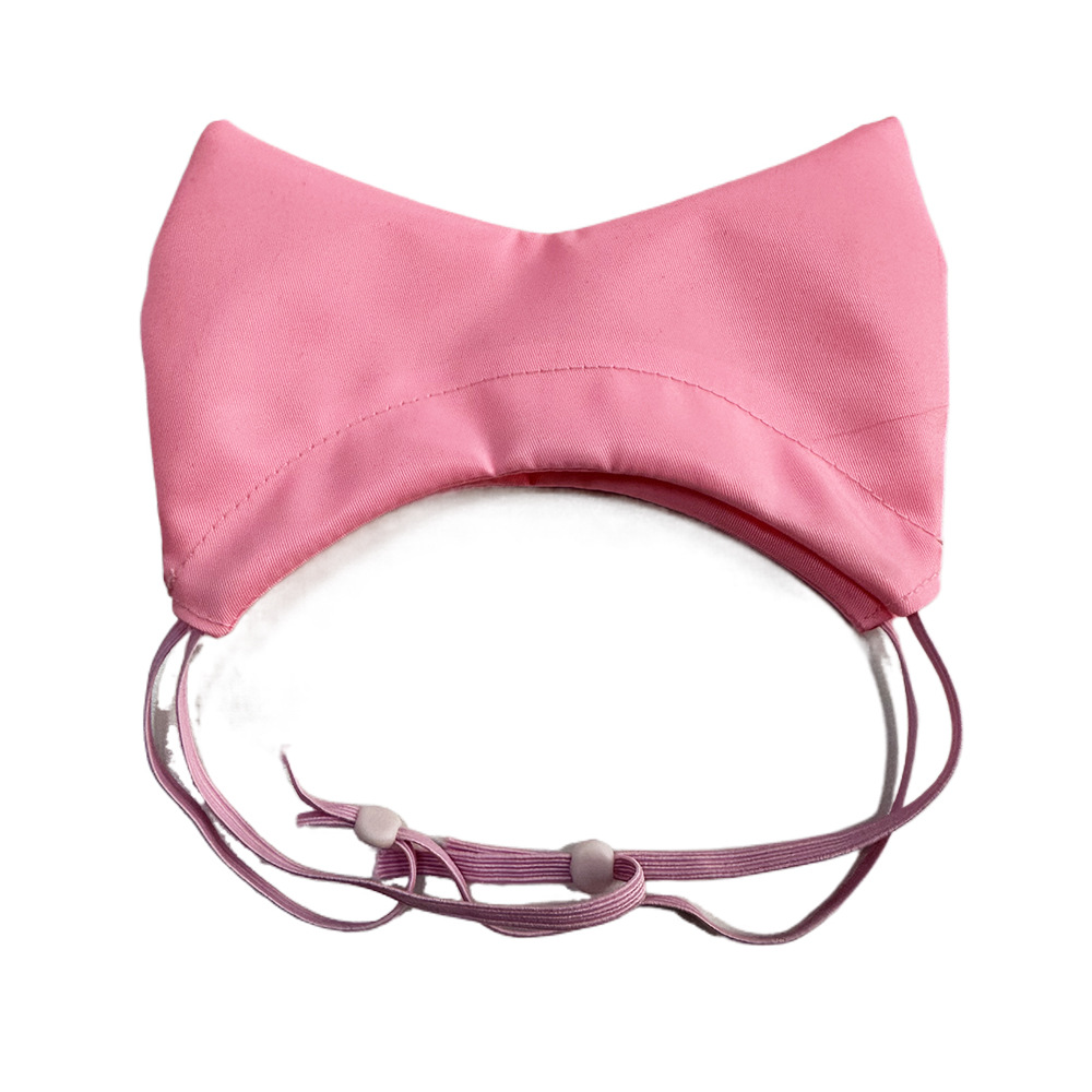 Pink Professional 2-Piece Adjustable Waterproof Pet Shower Cap | Ear Protection for Cats and Dogs | Bathing and Swimming Accessory - Image 1