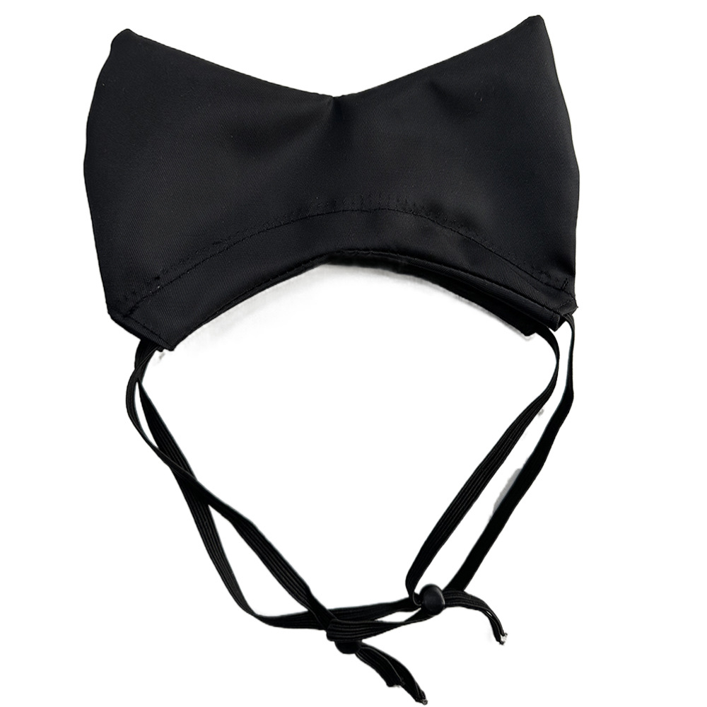 Black Professional 2-Piece Adjustable Waterproof Pet Shower Cap | Ear Protection for Cats and Dogs | Bathing and Swimming Accessory - Image 1