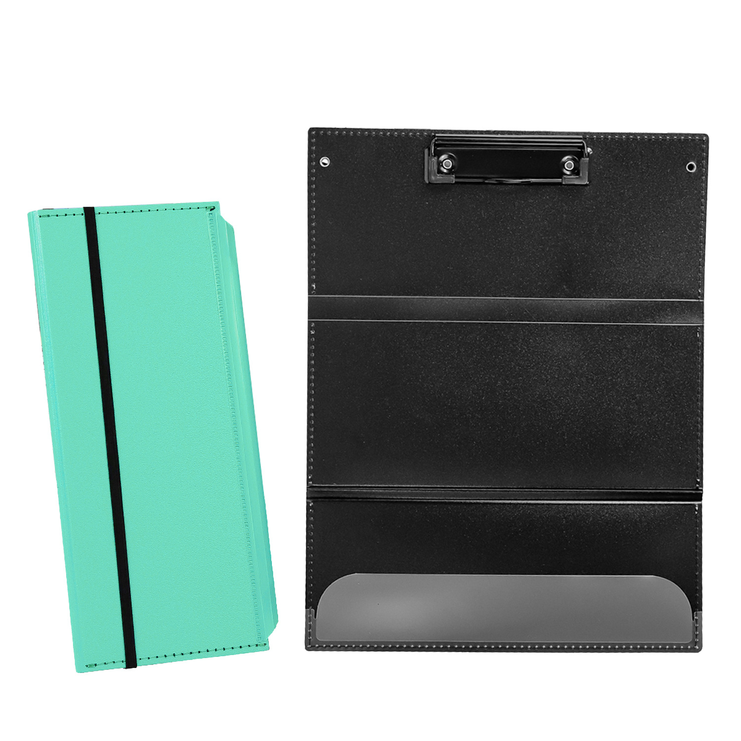 Light Blue Professional Trifold Nursing Clipboard | Foldable A4 Medical Folder for Clinicals | Portable Nursing Student Storage Clipboard - Image 1