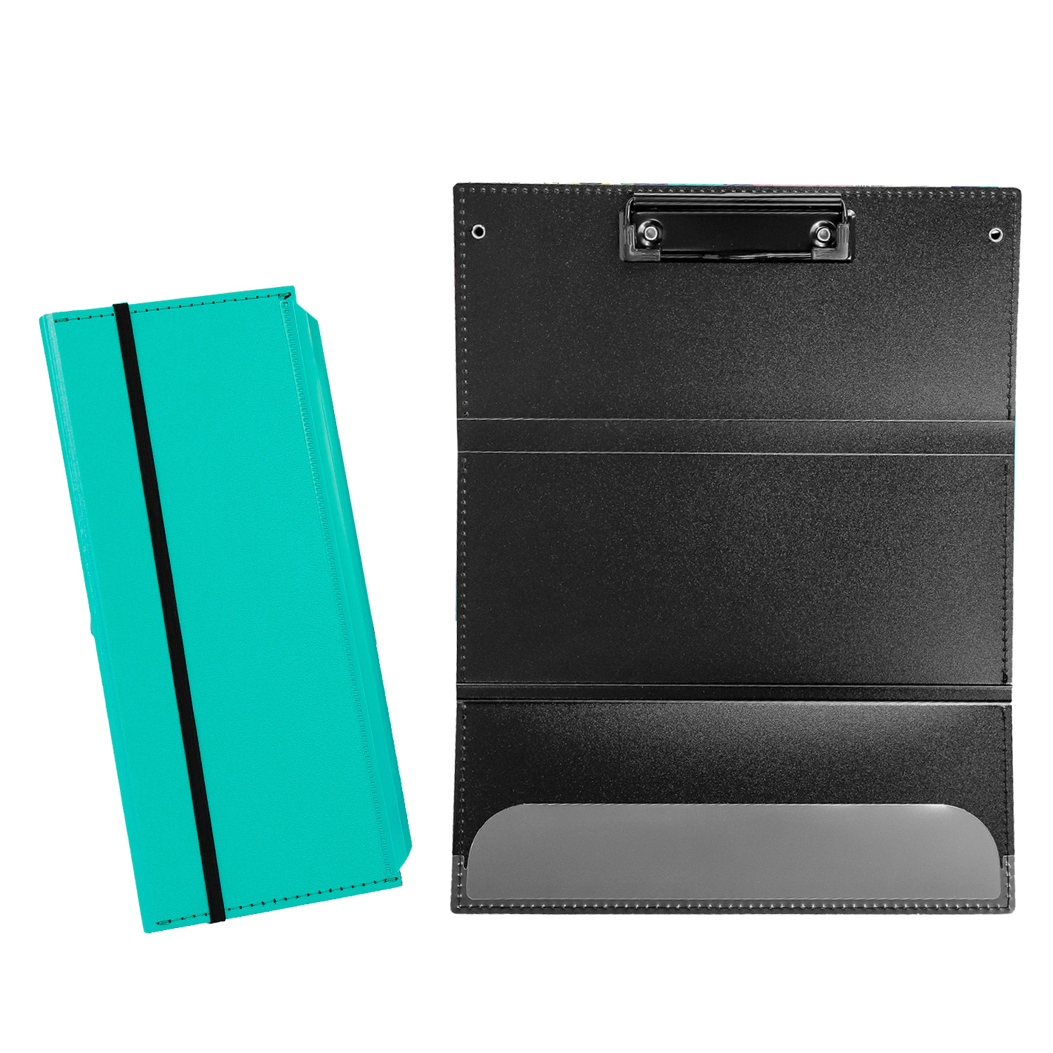 Dark Blue Professional Trifold Nursing Clipboard | Foldable A4 Medical Folder for Clinicals | Portable Nursing Student Storage Clipboard - Image 1
