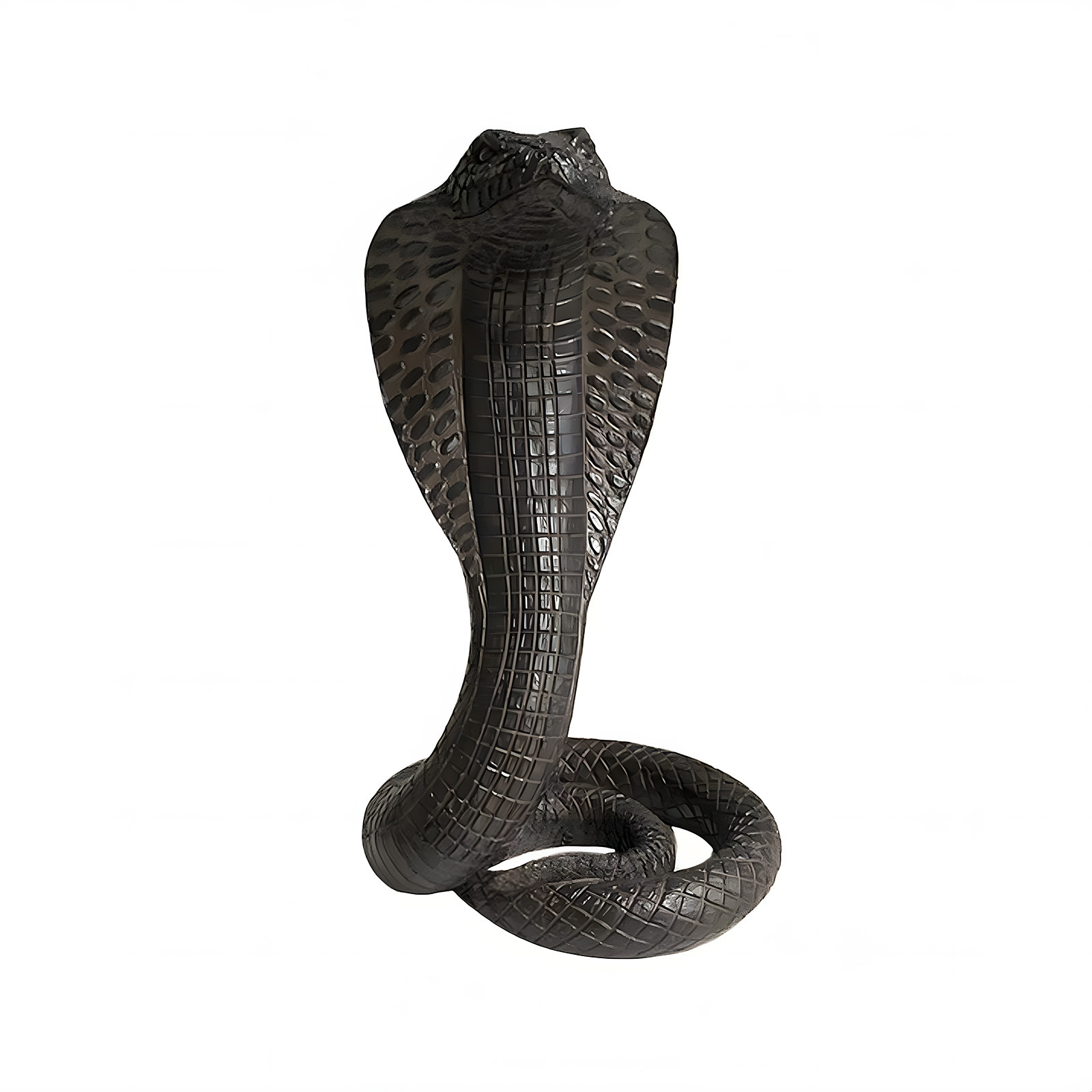 Black Decorative Resin Cobra Statue - Unique Animal Figurine for Home Decor & Creative Gifts - Image 1