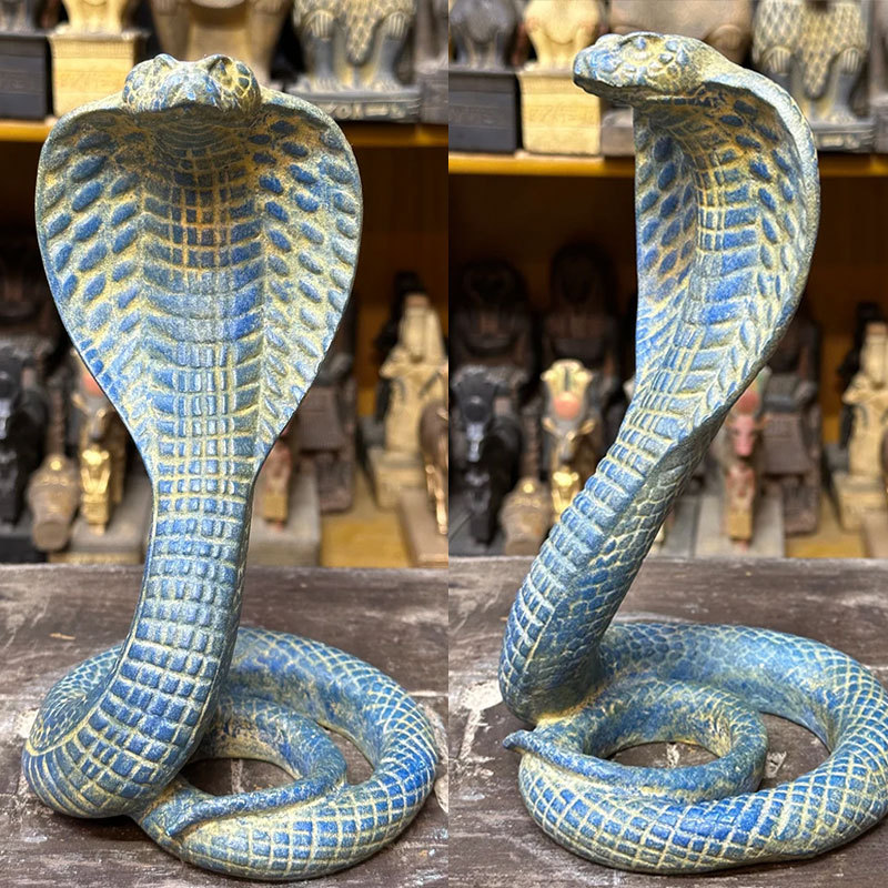 Black Decorative Resin Cobra Statue - Unique Animal Figurine for Home Decor & Creative Gifts - Image 5