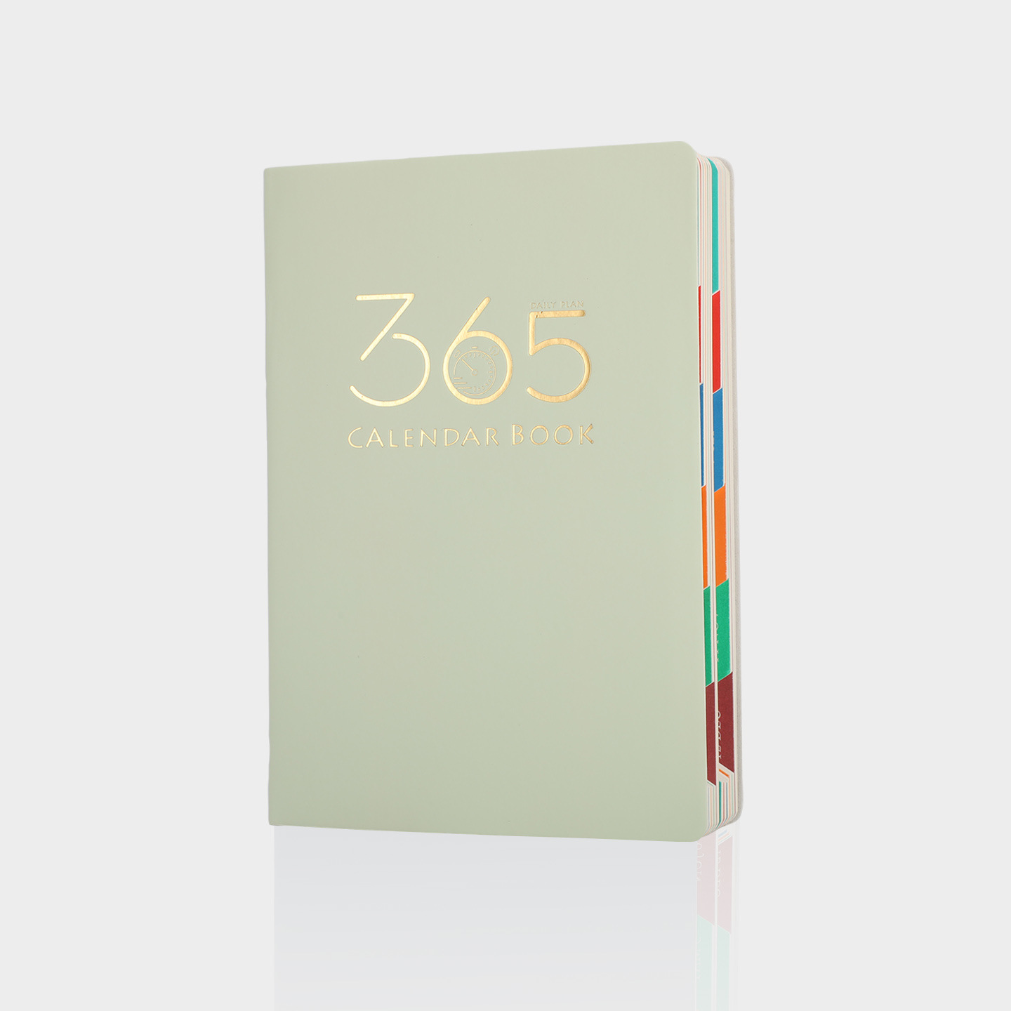 Green 2026 Daily Planner & 365 Days Calendar Book | Professional Time Management Organizer | Work Efficiency Handbook 190x160mm - Image 1