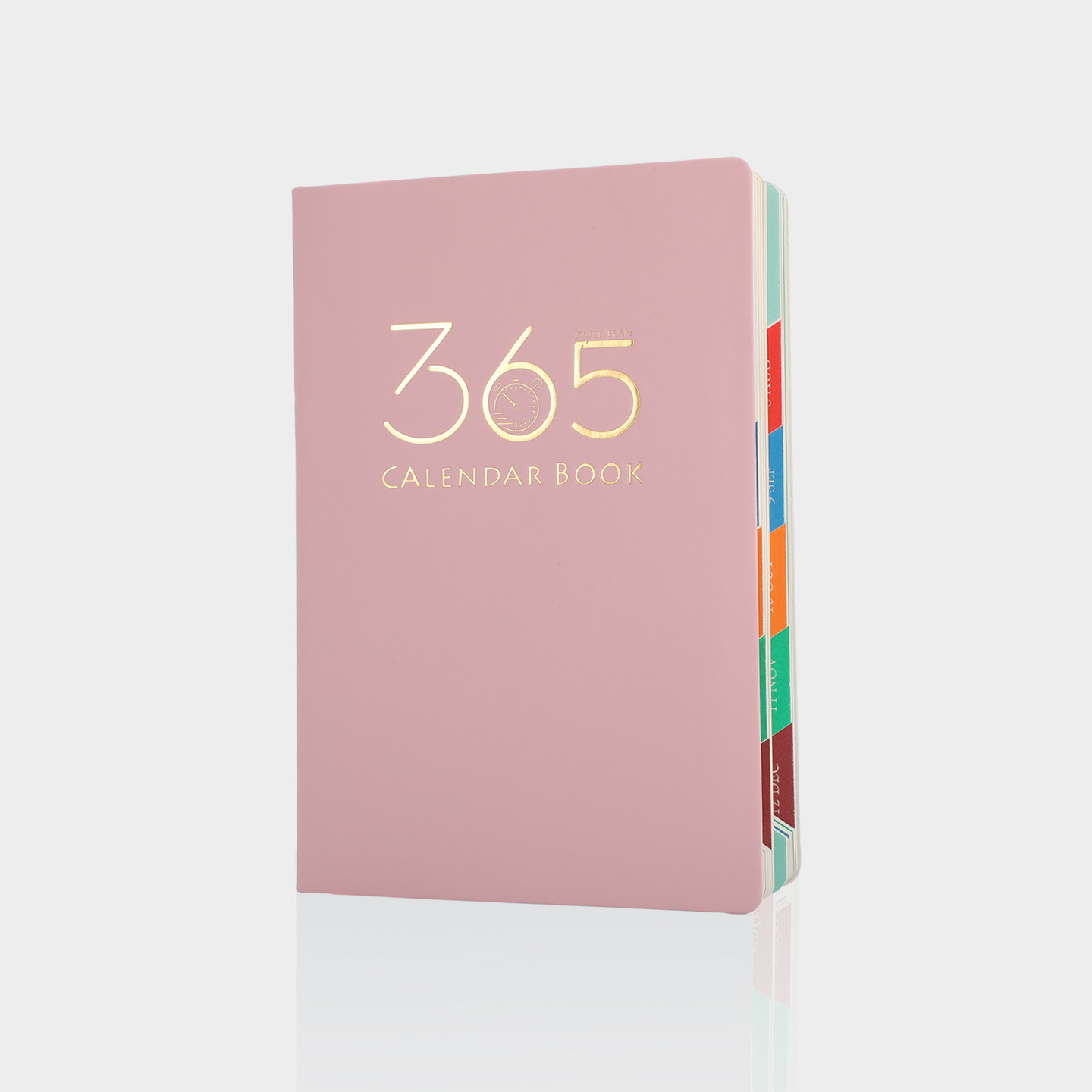 Pink 2026 Daily Planner & 365 Days Calendar Book | Professional Time Management Organizer | Work Efficiency Handbook 190x160mm - Image 1