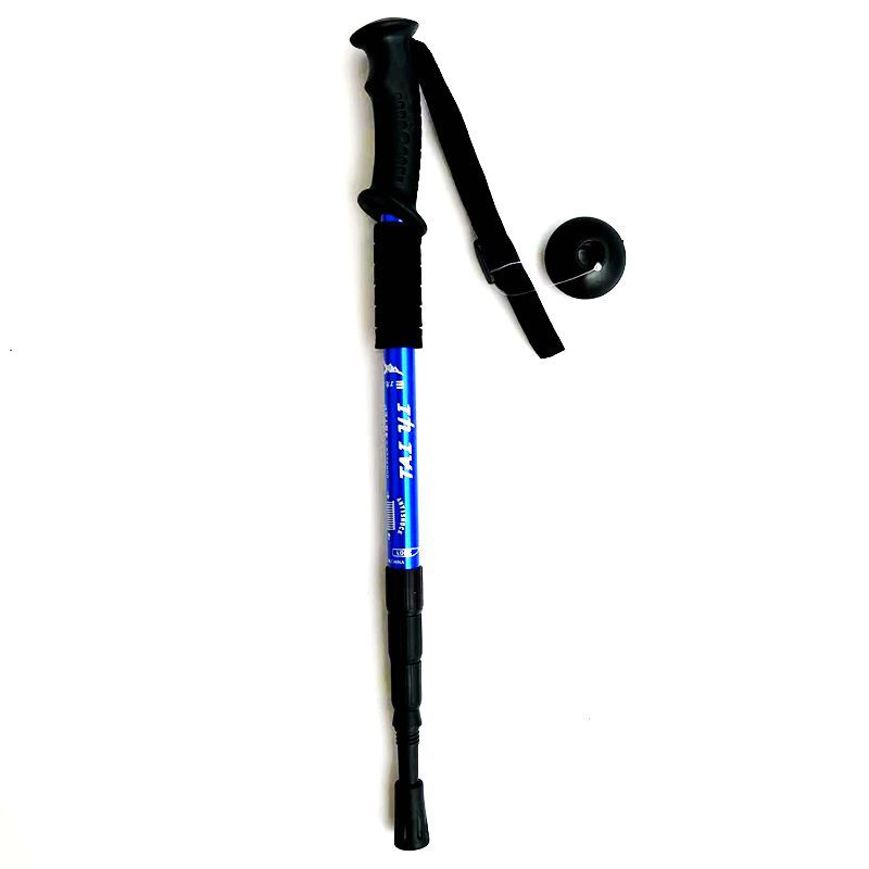 Blue 2-Pack Lightweight Trekking Poles | 4-Section Adjustable 52-110cm Walking Sticks | Anti-Shock High-Strength Aluminum Alloy Hiking Poles - Image 1