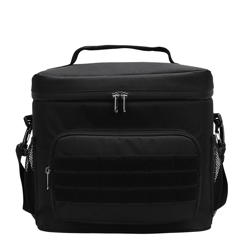Black Tactical Insulated Camouflage Lunch Bag | Large Capacity Waterproof Oxford Cooler | Portable Thermal Meal Prep Tote for Work and Outdoor - Image 1
