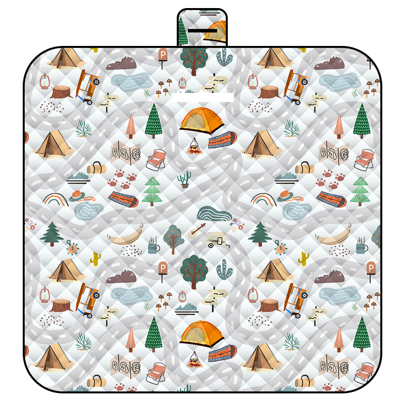 Maze Adventure Thick Waterproof Foldable Picnic Mat - 150x200cm for Camping & Beach - Image 1