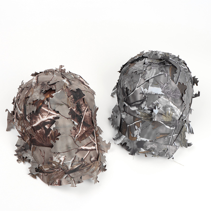 Brown 3D Leaf Camouflage Baseball Cap – American-Style Outdoor Tactical Hat for Hunting, Camping & Survival - Image 3