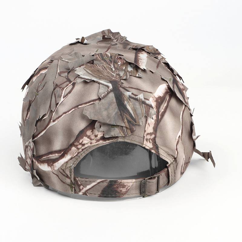Brown 3D Leaf Camouflage Baseball Cap – American-Style Outdoor Tactical Hat for Hunting, Camping & Survival - Image 5