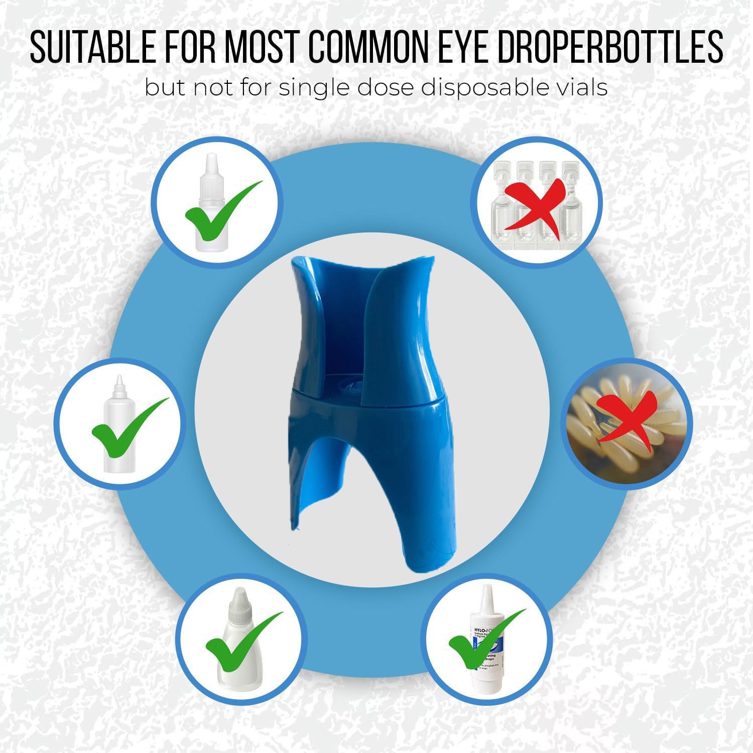 Light Blue and Dark Blue Eye Drop Applicator – Safe & Hygienic Eyedrop Dispenser for Precise Application - Image 5